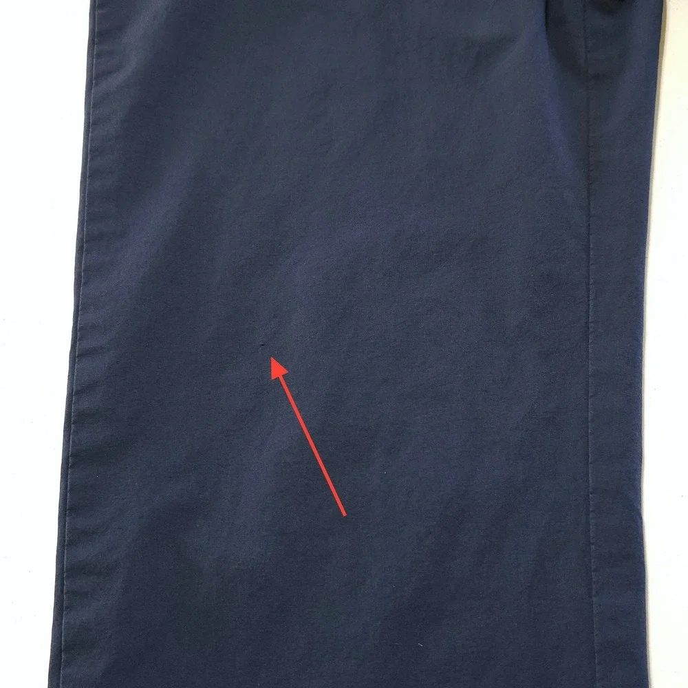 Vineyard Vines Performance On-The-Go Pant 32x29 Navy Blue Stretch Chino 1P000005